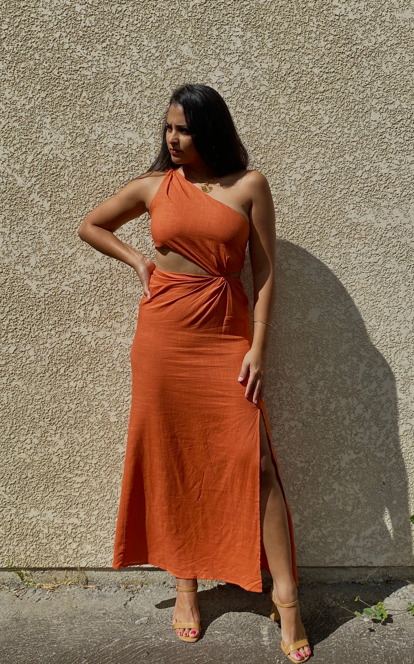Robe Amara ocre