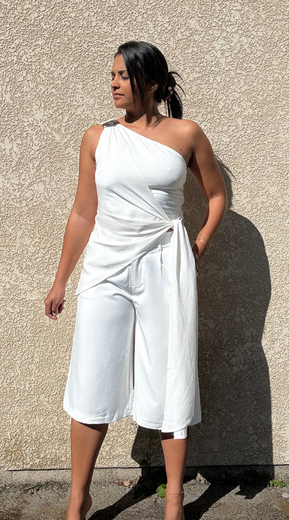 Top Athéna blanc
