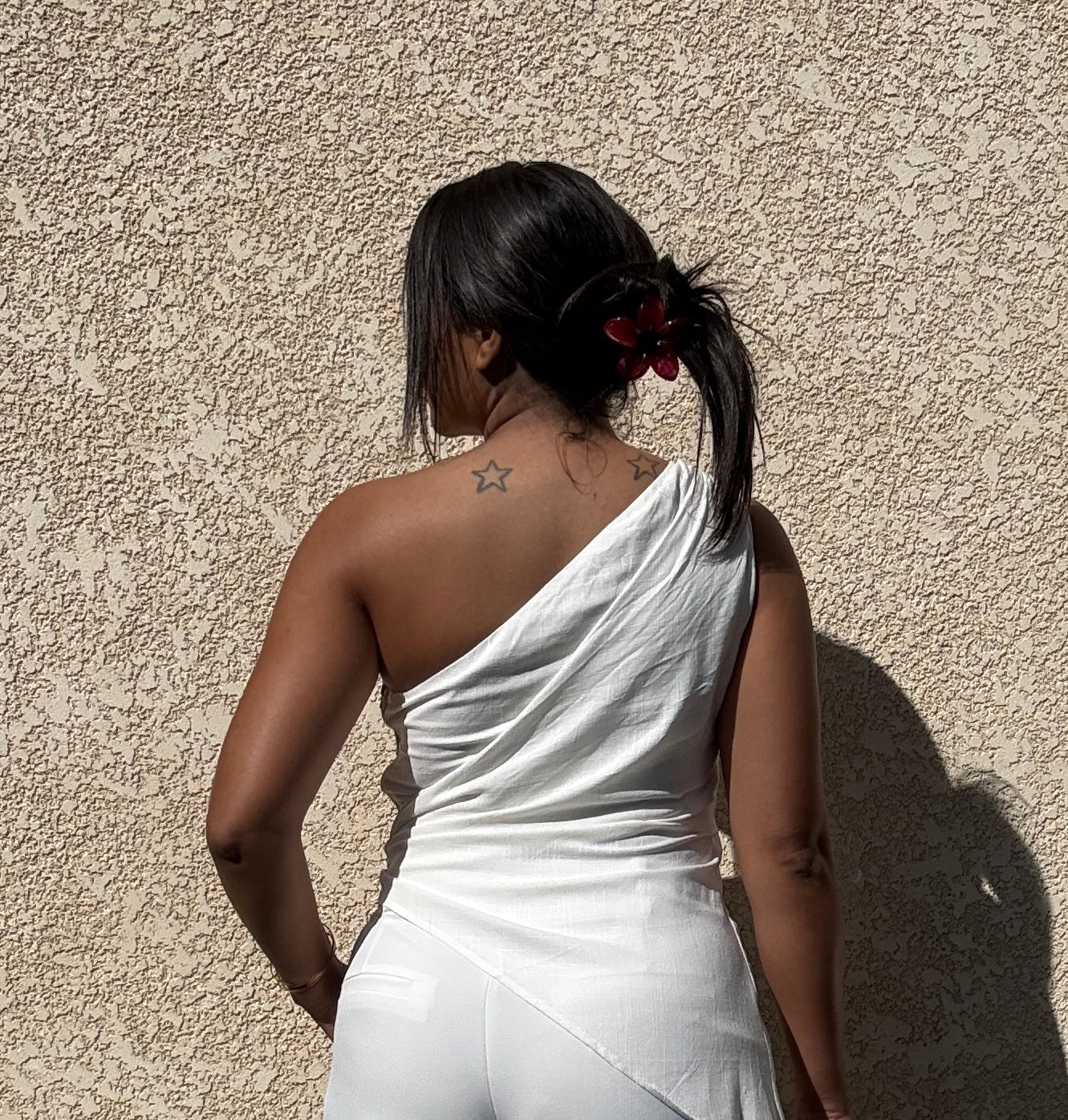 Top Athéna blanc
