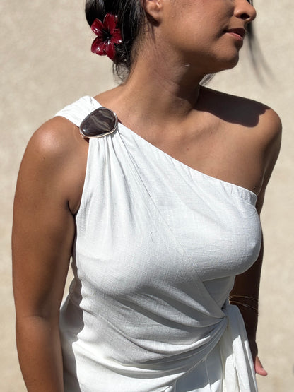 Top Athéna blanc